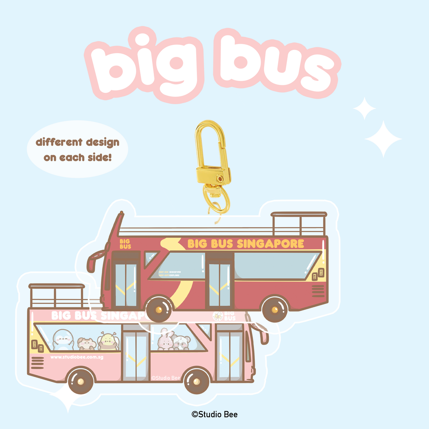 Big Bus Tour Singapore Keychain