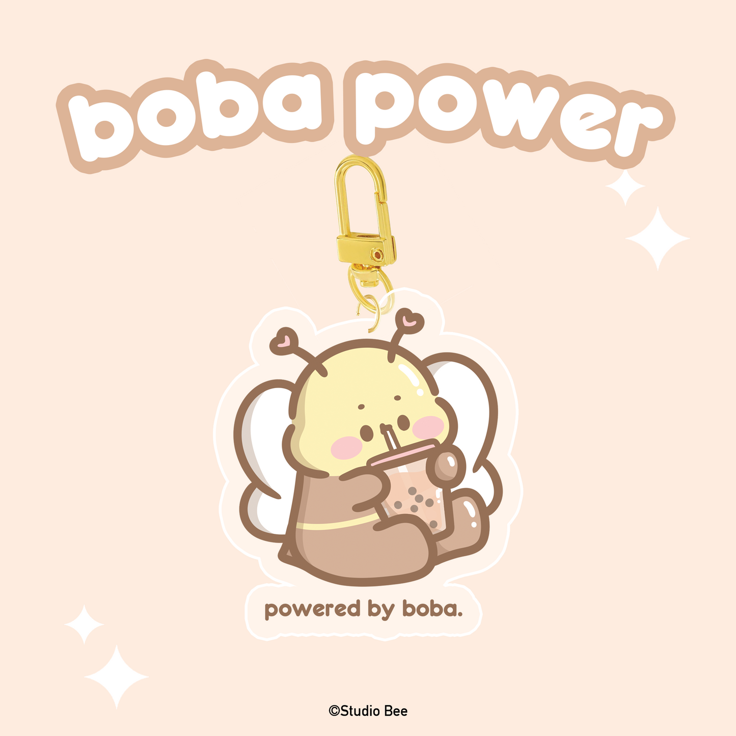 Boba Power Acrylic Keychain