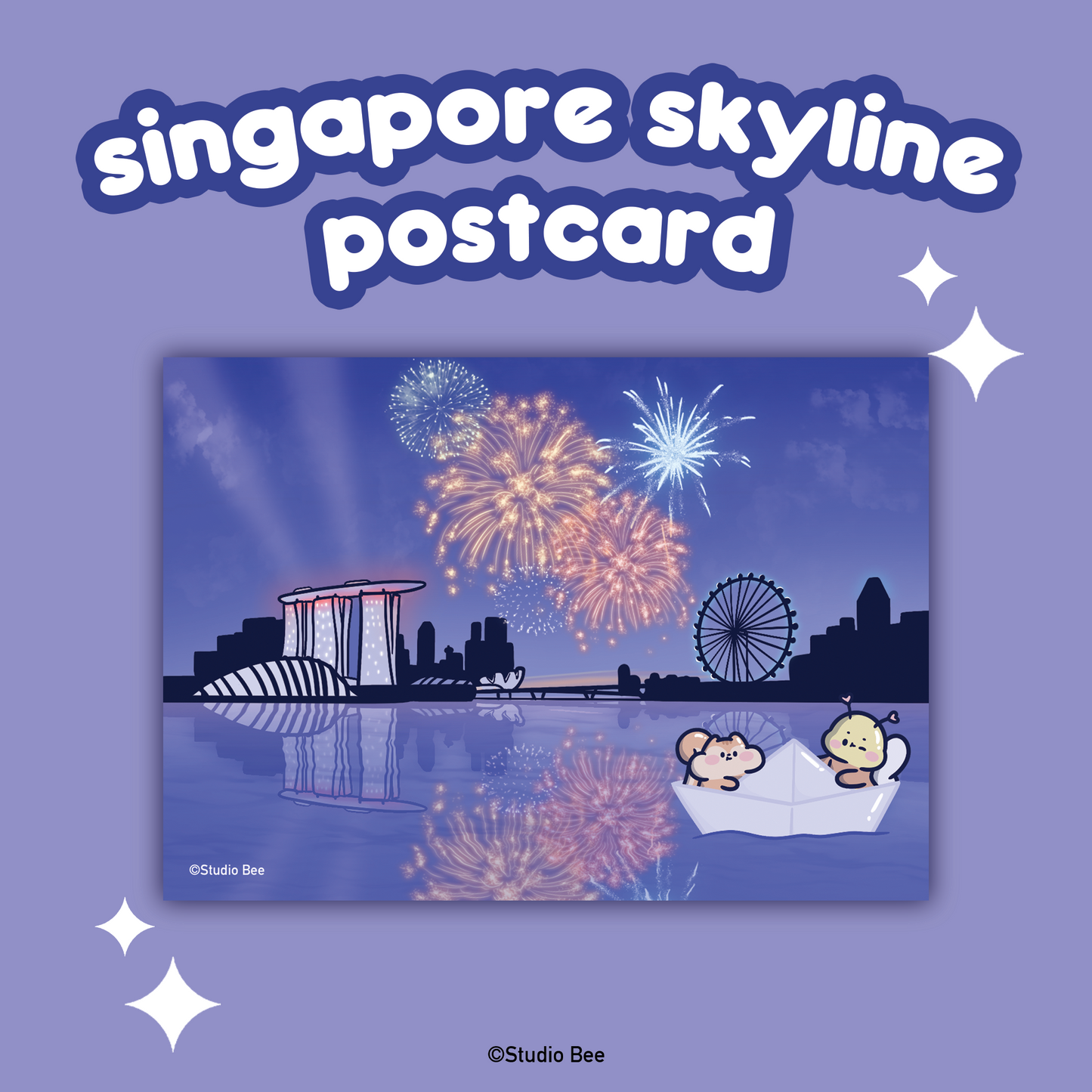 Singapore Skyline Postcard