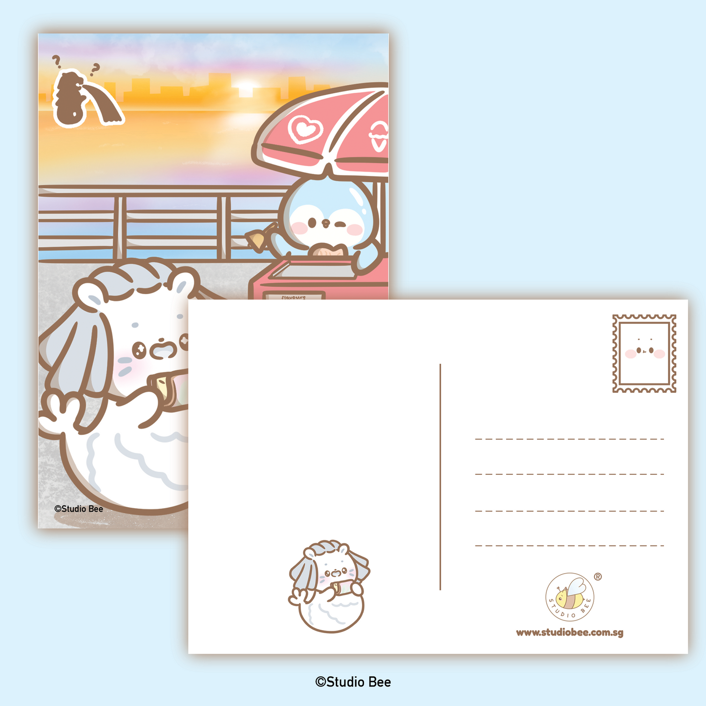 Mi-Lion Ice Cream Postcard