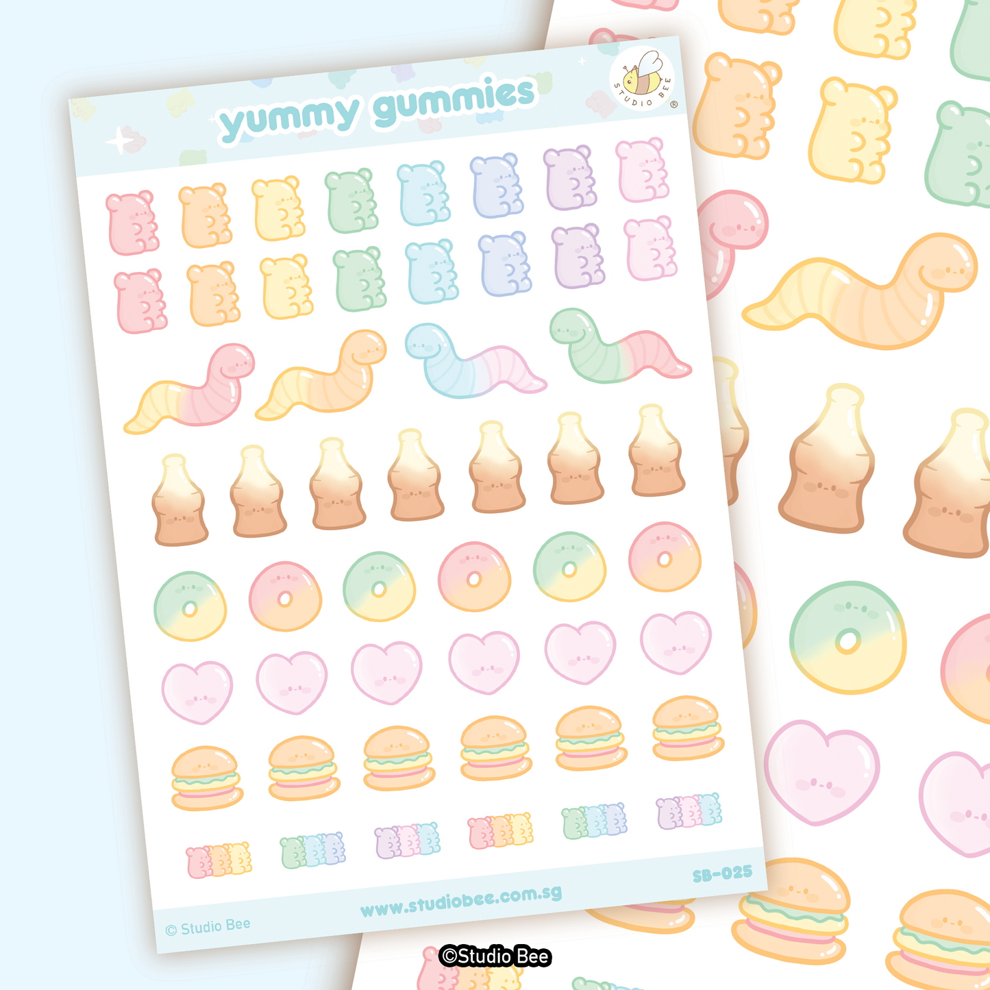 Yummy Gummies Sticker Sheet