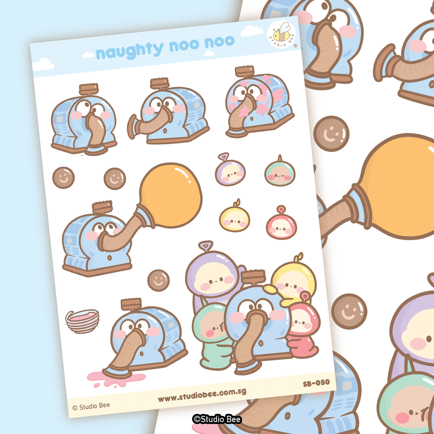 Naughty Noo Noo Sticker Sheet