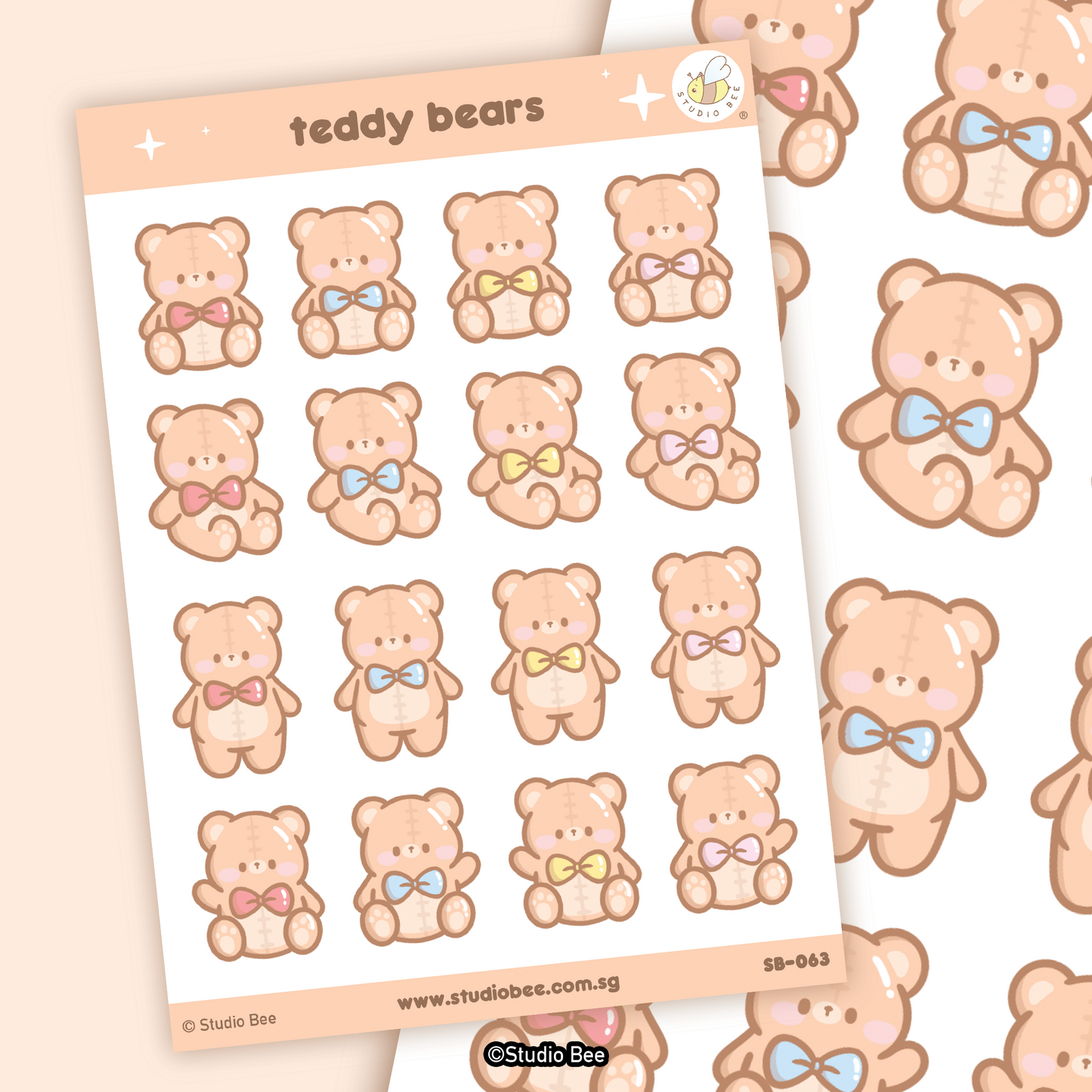 Teddy Bears Sticker Sheet