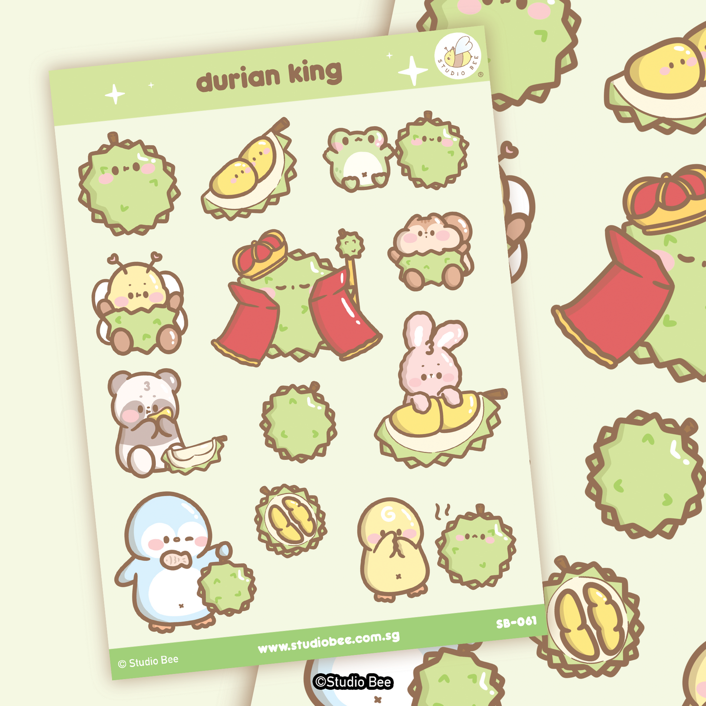 Durian King Sticker Sheet