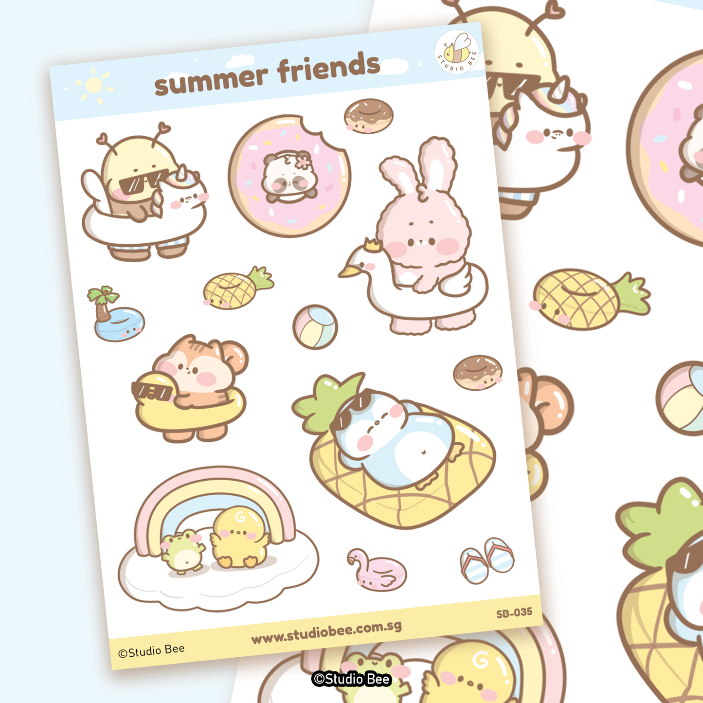 Summer Friends Sticker Sheet