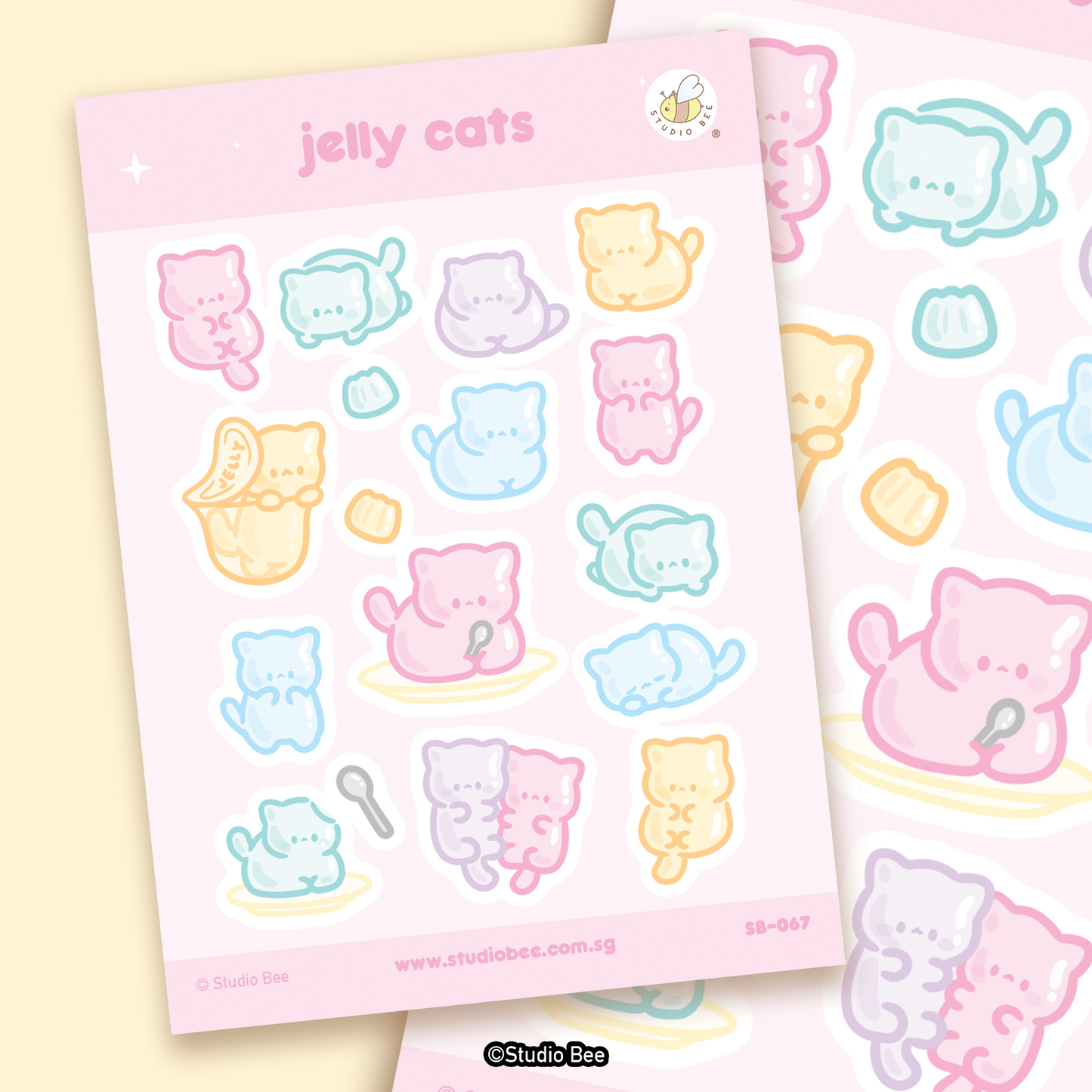 Jelly Cats Sticker Sheet