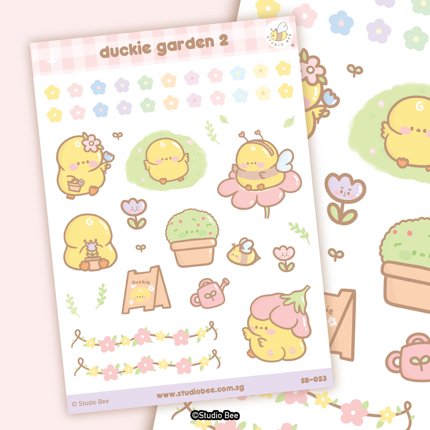 Duckie Garden 2 Sticker Sheet