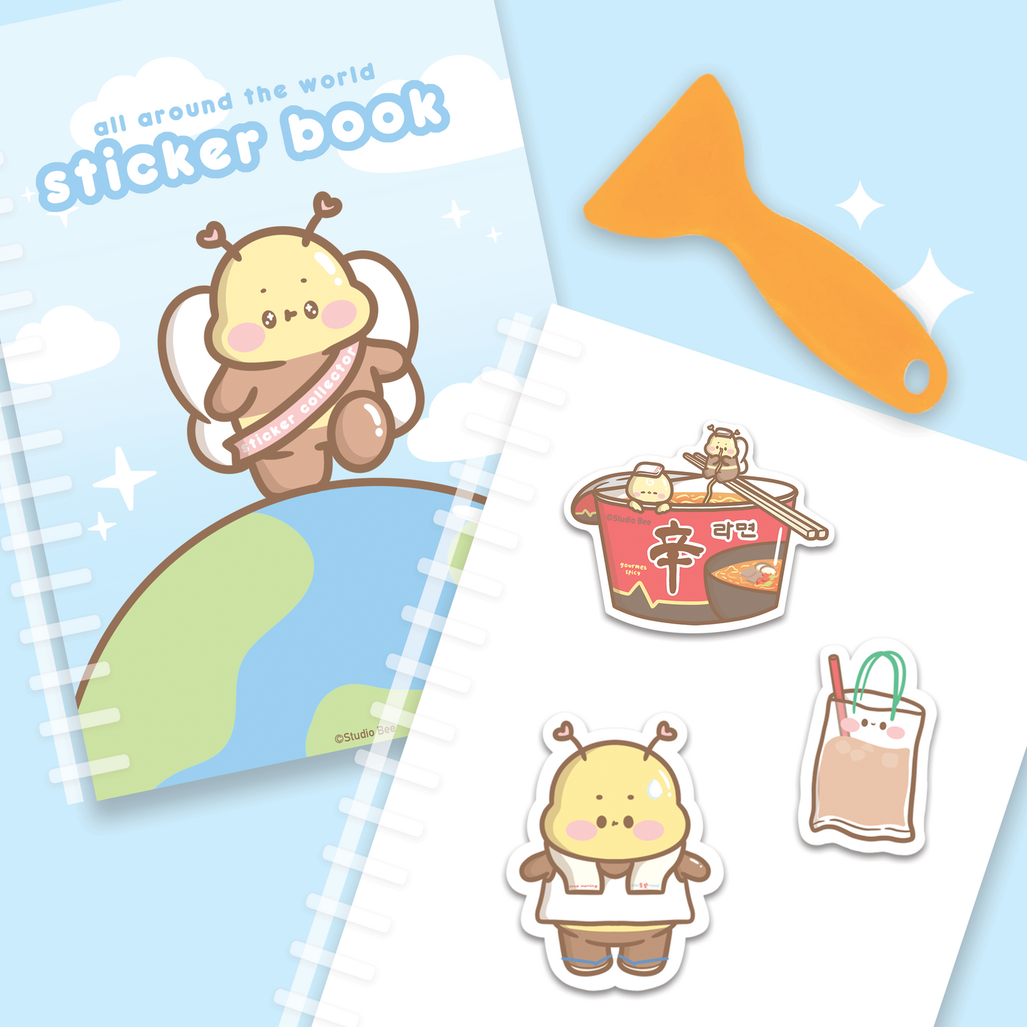 Around the World Reusable Sticker Book