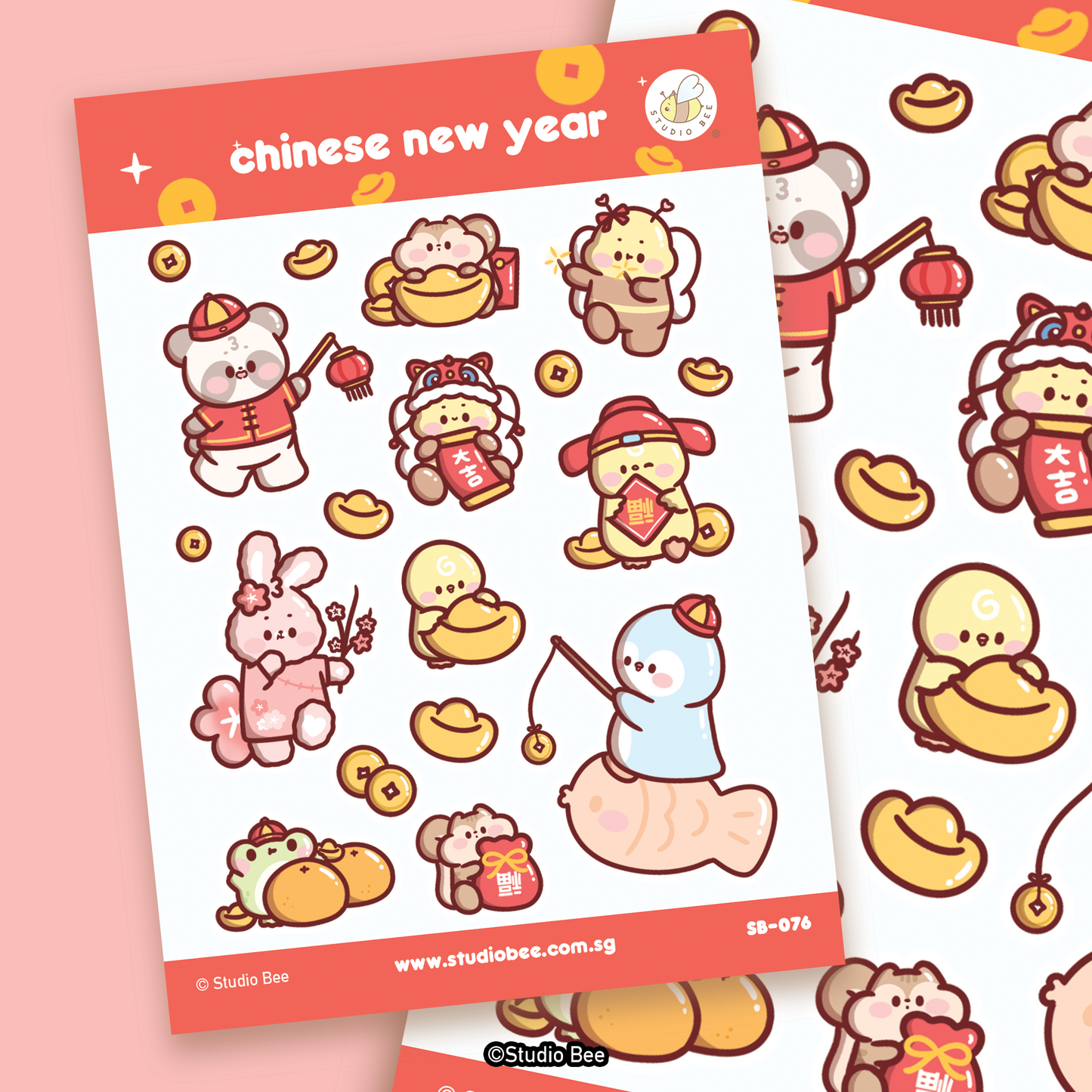Chinese New Year Sticker Sheet