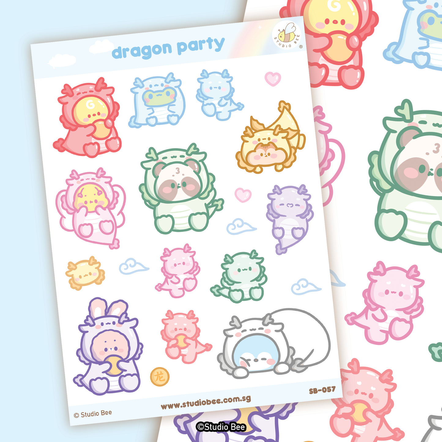 Dragon Party Sticker Sheet