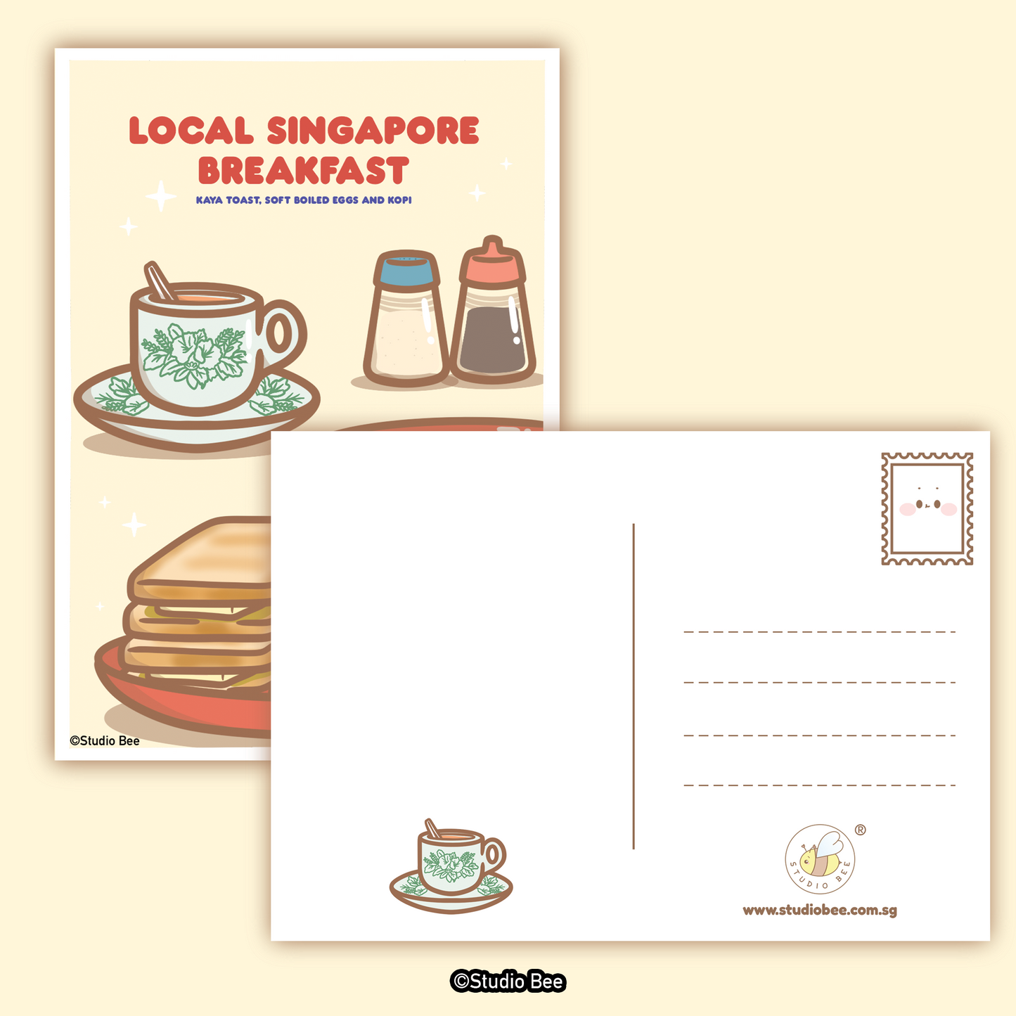 Local SG Breakfast Postcard
