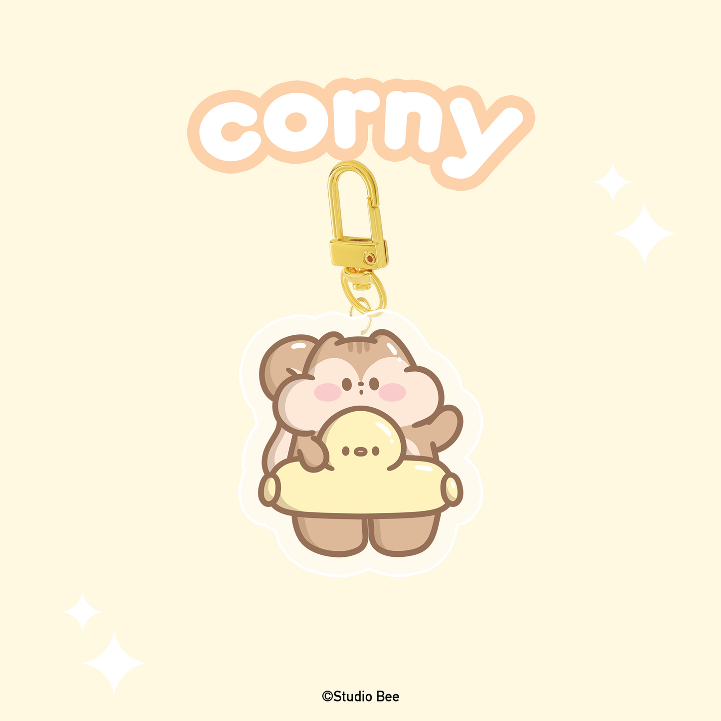 Corny Summer Floaties Acrylic Keychain