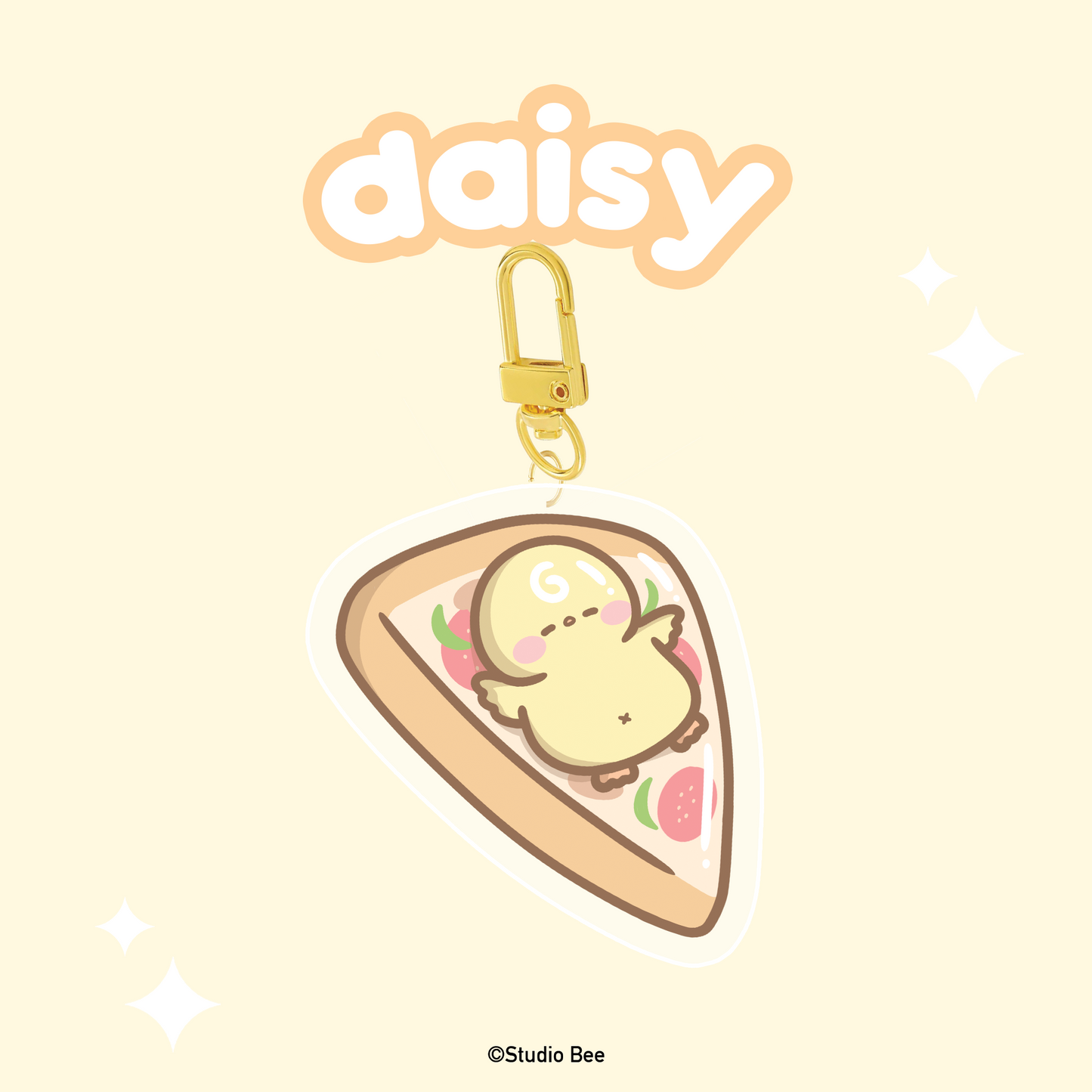 Daisy Summer Floaties Acrylic Keychain