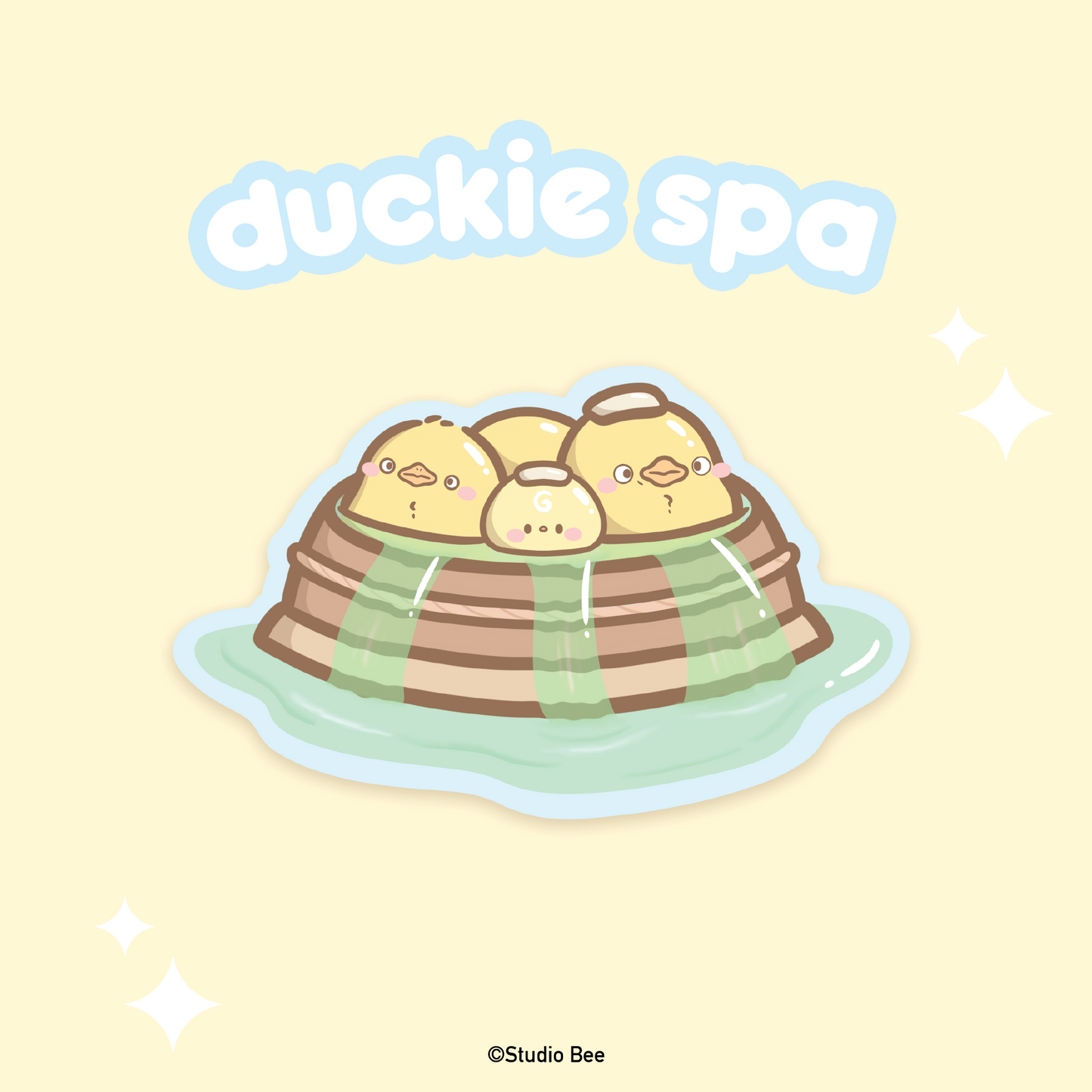 Ducky Spa Glossy Sticker Flake