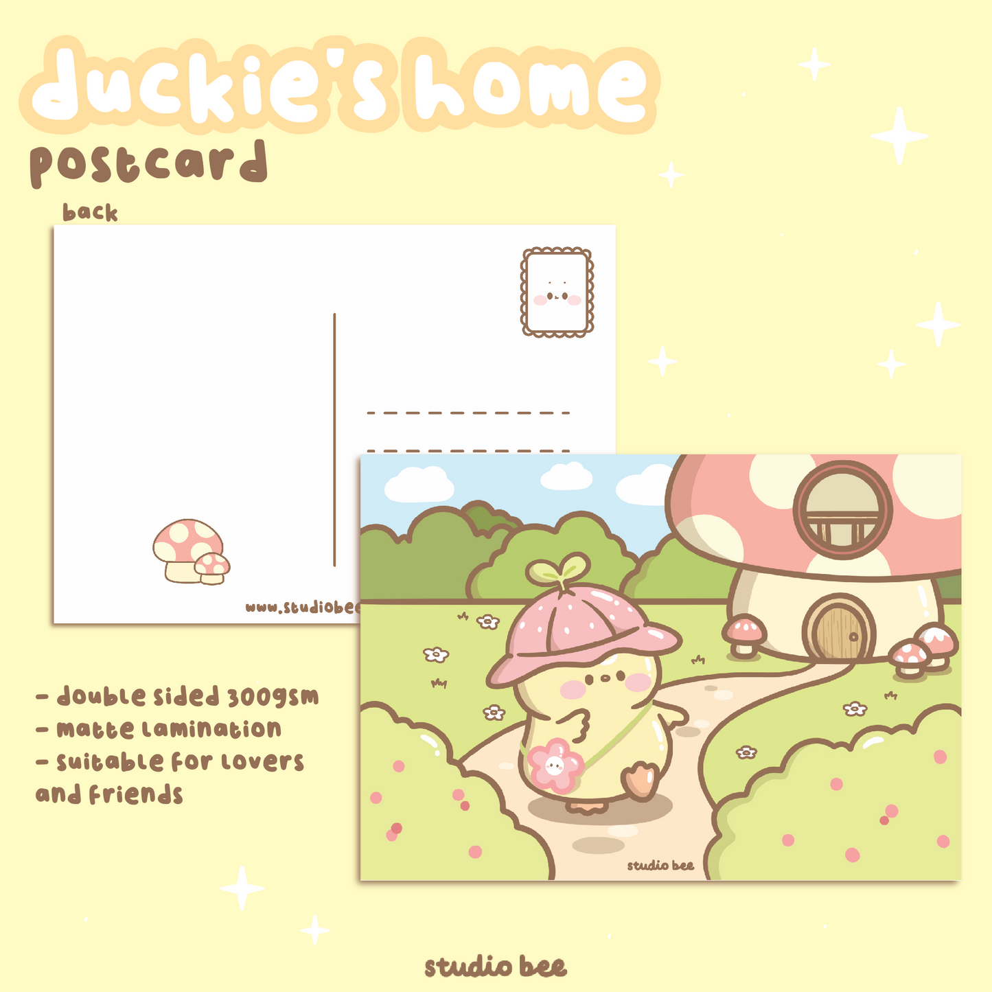 Duckie's Home Postcard