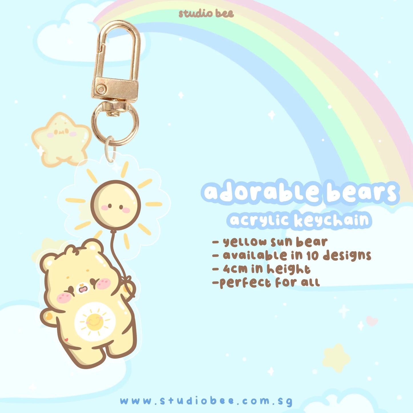 Adorable Bears Acrylic Keychain