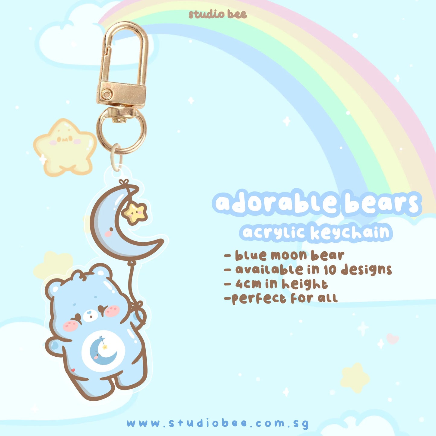 Adorable Bears Acrylic Keychain