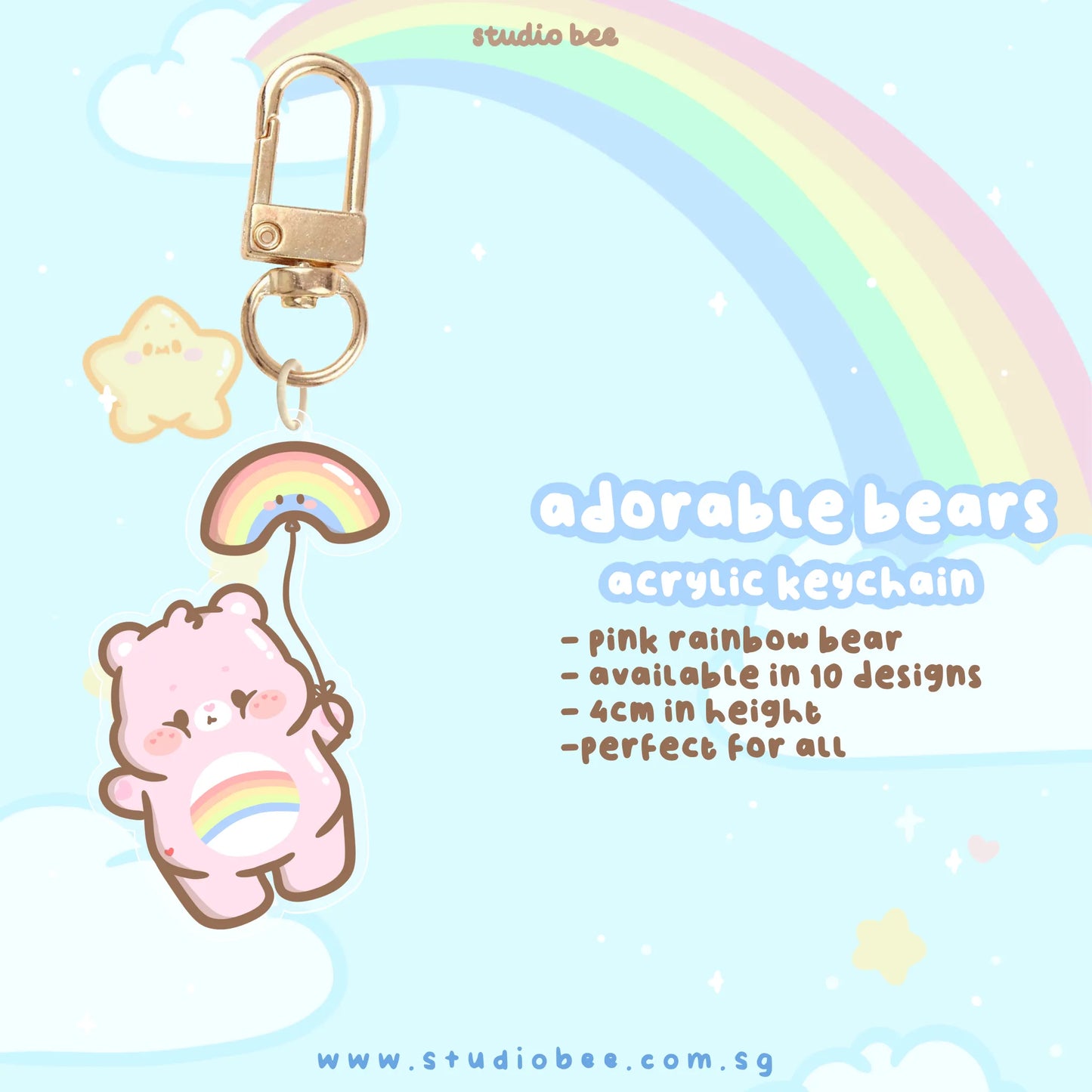 Adorable Bears Acrylic Keychain