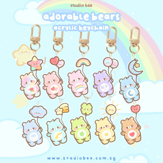 Adorable Bears Acrylic Keychain