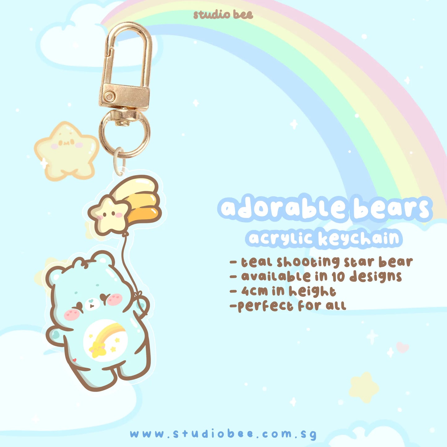 Adorable Bears Acrylic Keychain