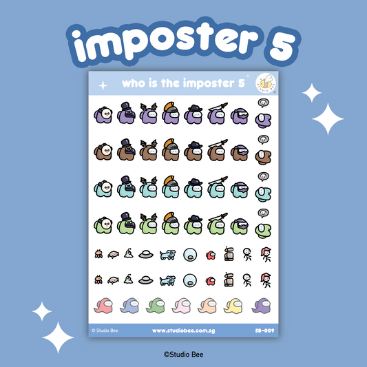 Imposter 5 Sticker Sheet