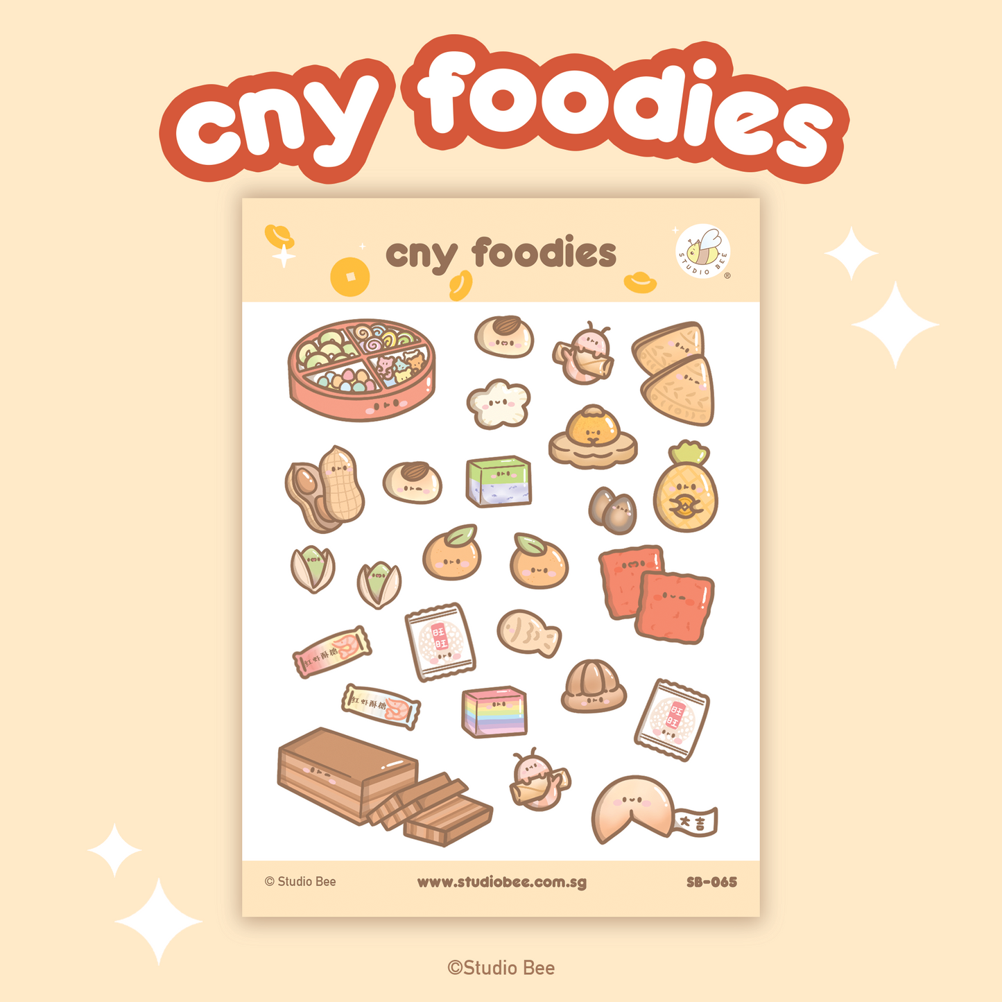 CNY Foodies Sticker Sheet