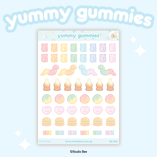 Yummy Gummies Sticker Sheet