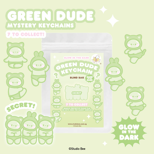 Green Dude Acrylic Keychain Blind Bag