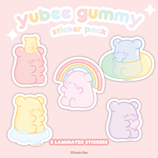 Yubee Gummy Sticker Pack (5pcs)