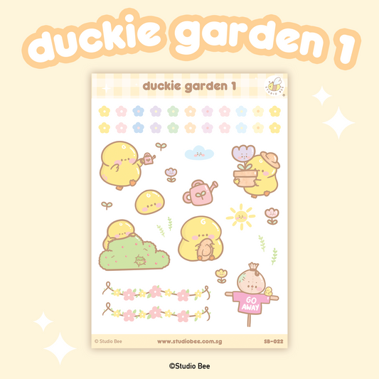 Duckie Garden 1 Sticker Sheet