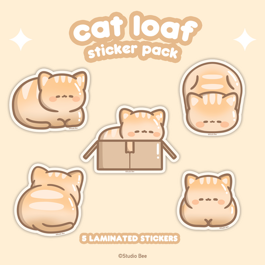 Cat Loaf Sticker Pack (5pcs)