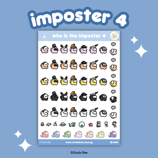 Imposter 4 Sticker Sheet