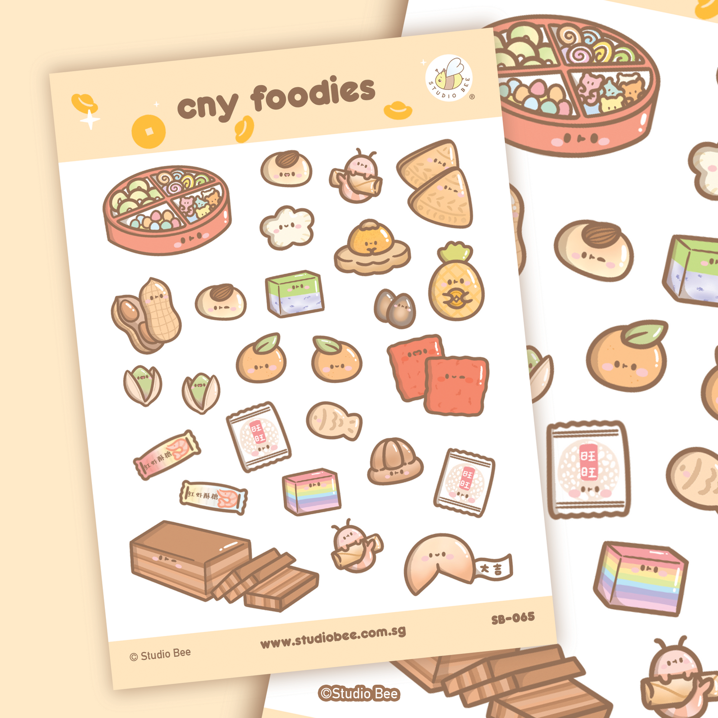 CNY Foodies Sticker Sheet