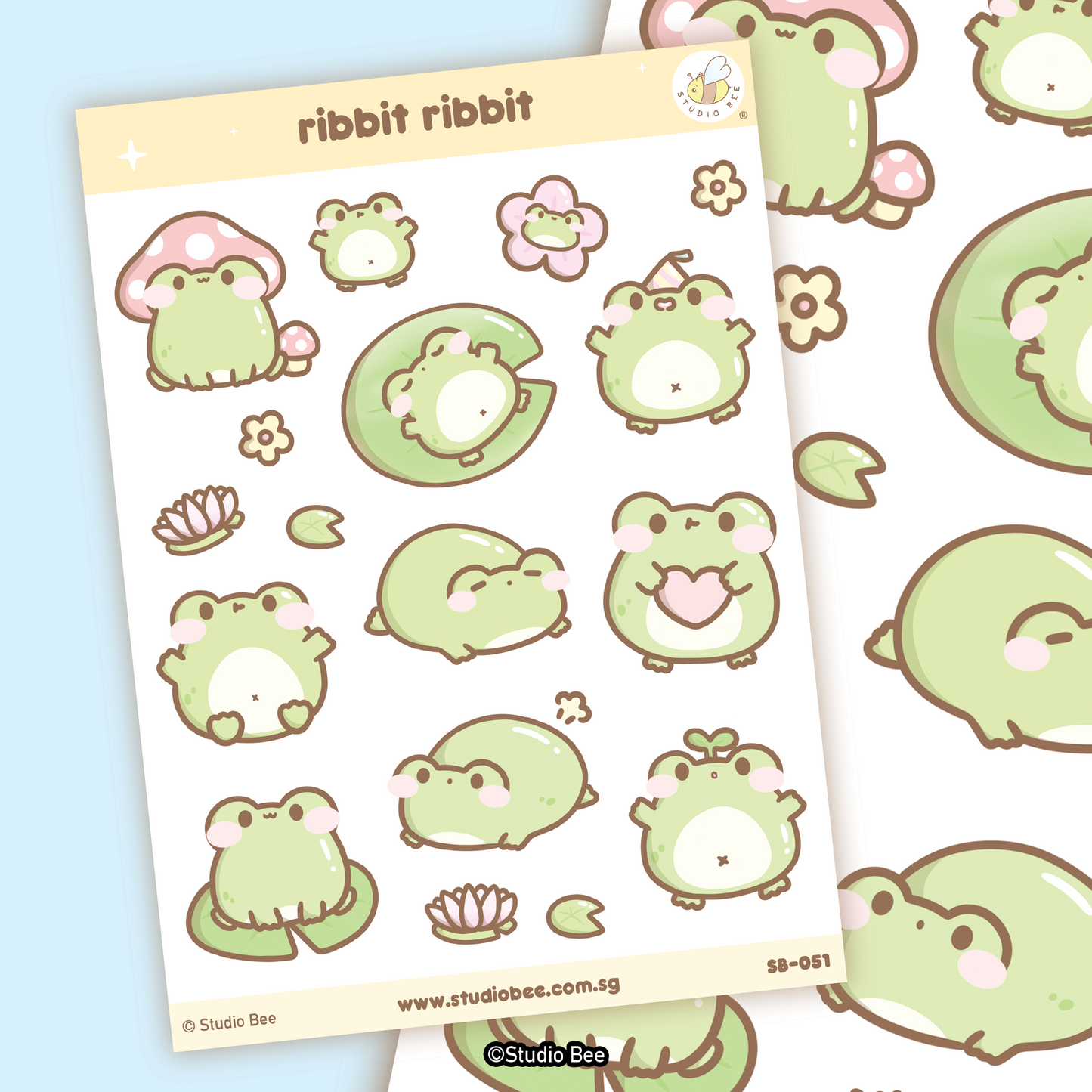 Ribbit Ribbit Sticker Sheet