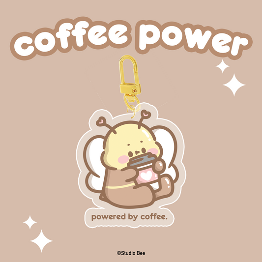 Coffee Power Acrylic Keychain