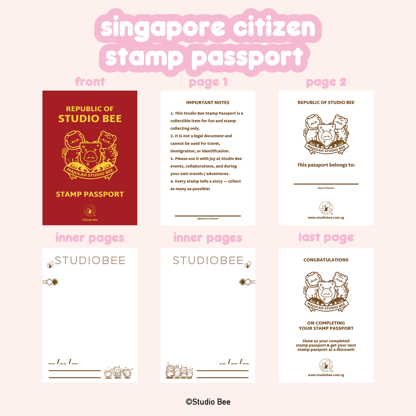 Singapore Citizen Stamp Passport