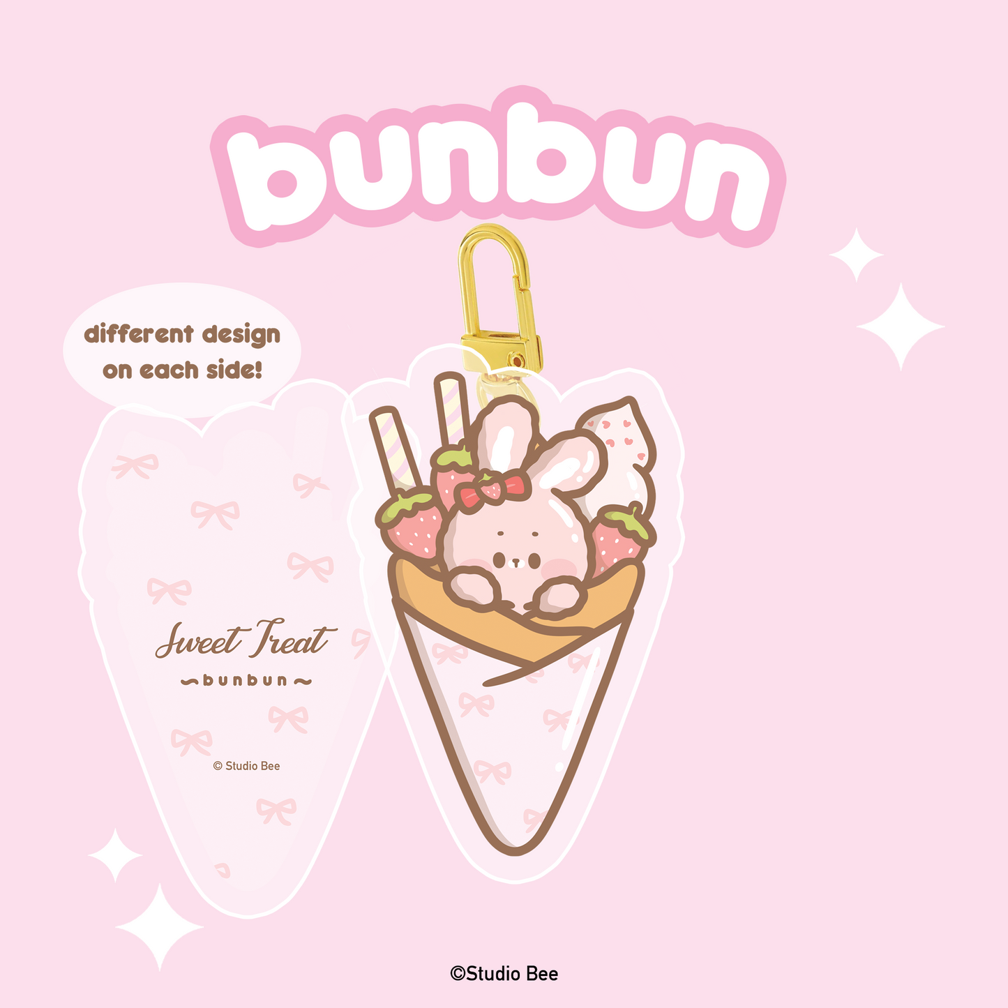 Bunbun Sweet Crepe Acrylic Keychain