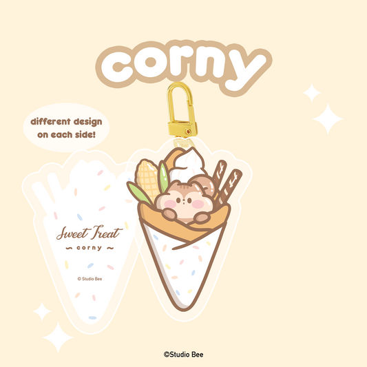 Corny Sweet Crepe Acrylic Keychain