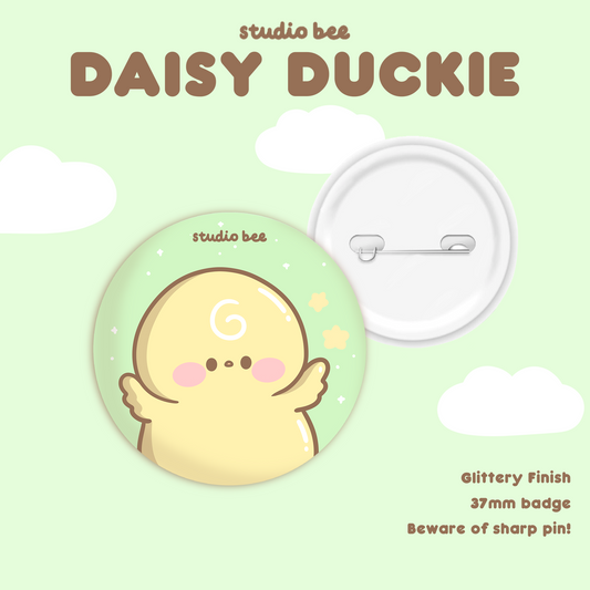 Daisy Duckie Button Badge