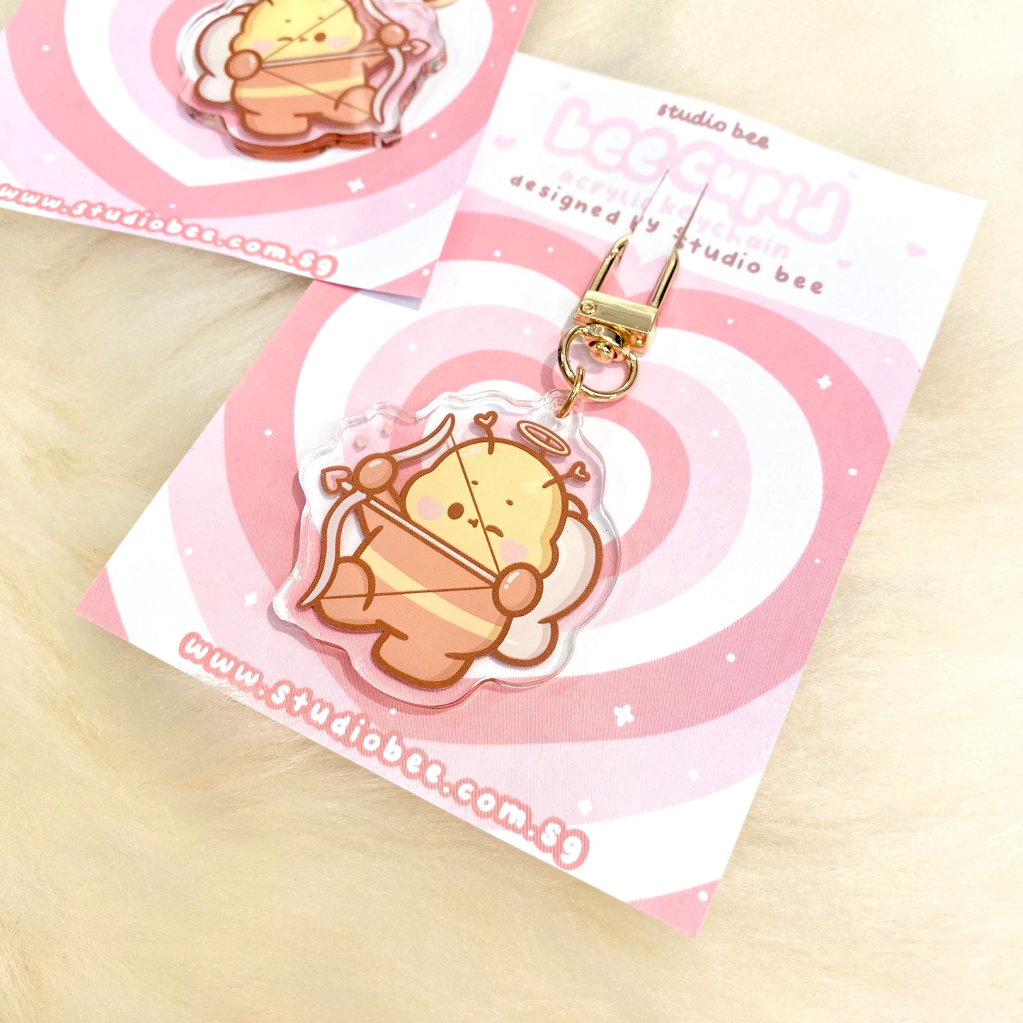 Mimi the Bee Cupid Acrylic Keychain