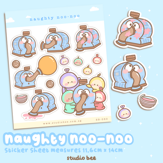 Naughty Noo-Noo Sticker Sheet