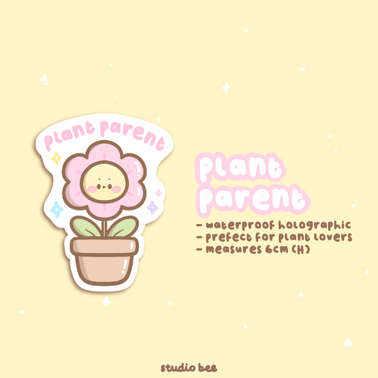 Plant Parent Holographic Sticker Flake