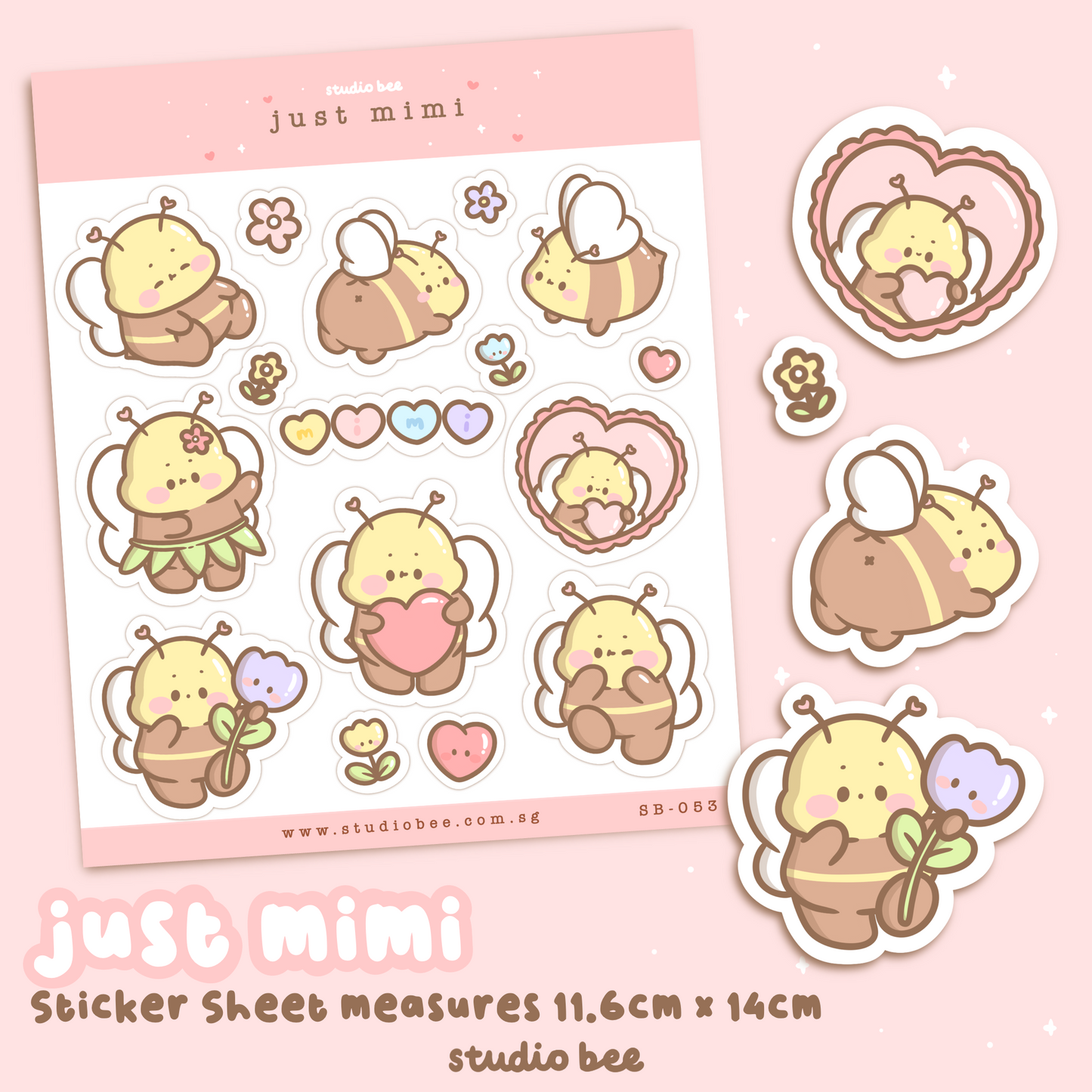 Just Mimi the Bee Sticker Sheet