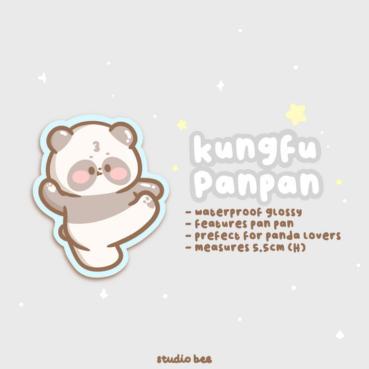 Kungfu Panpan Glossy Sticker Flake