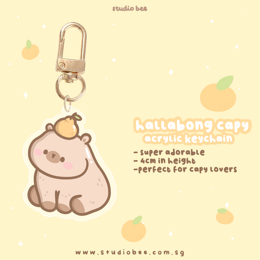 Hallabong Capy Acrylic Keychain