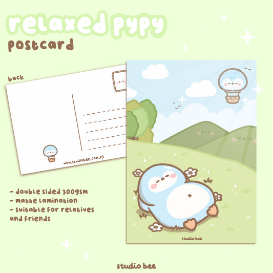 Relaxing Pypy PostCard