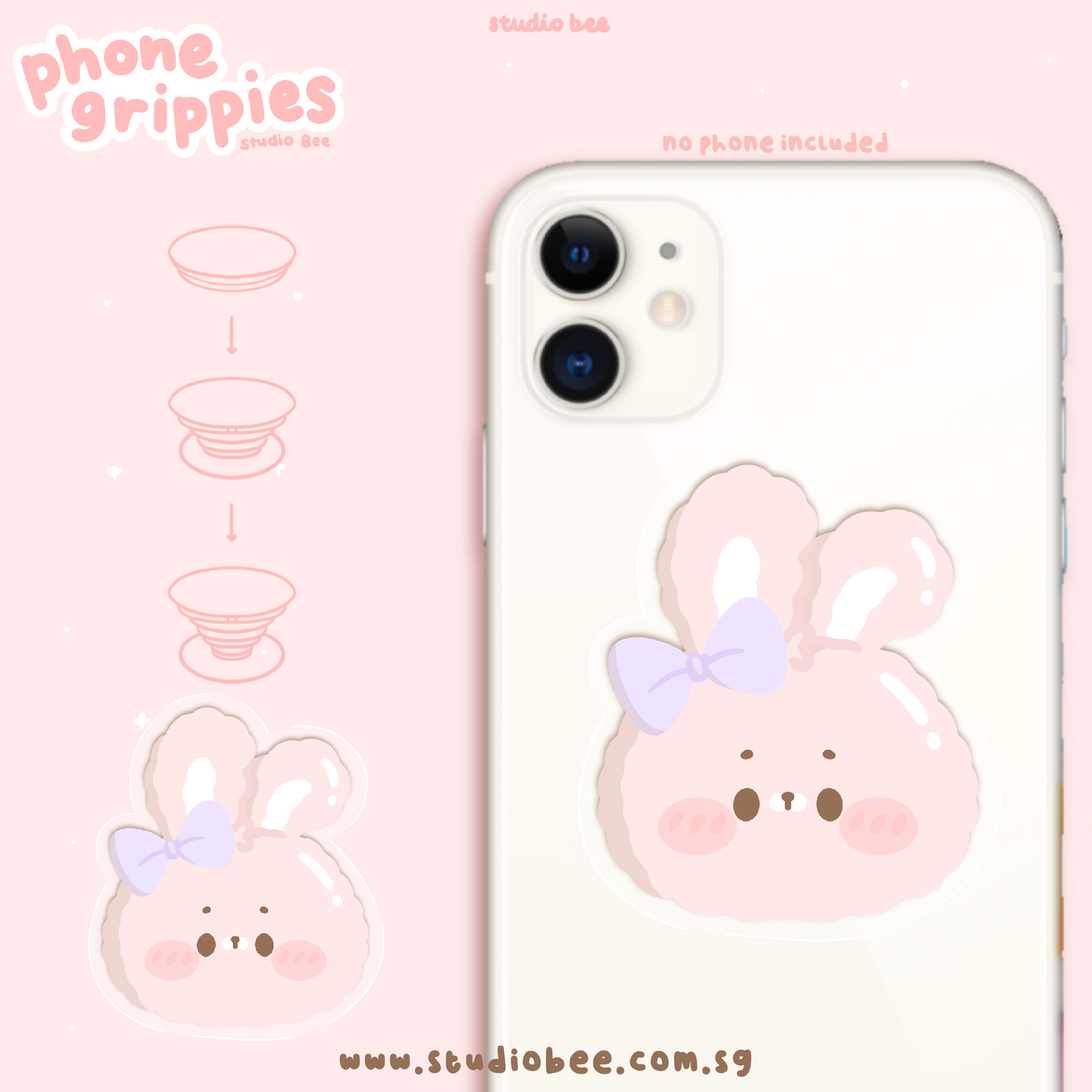 Bunbun the Bunny Phone Grippies Pop Socket