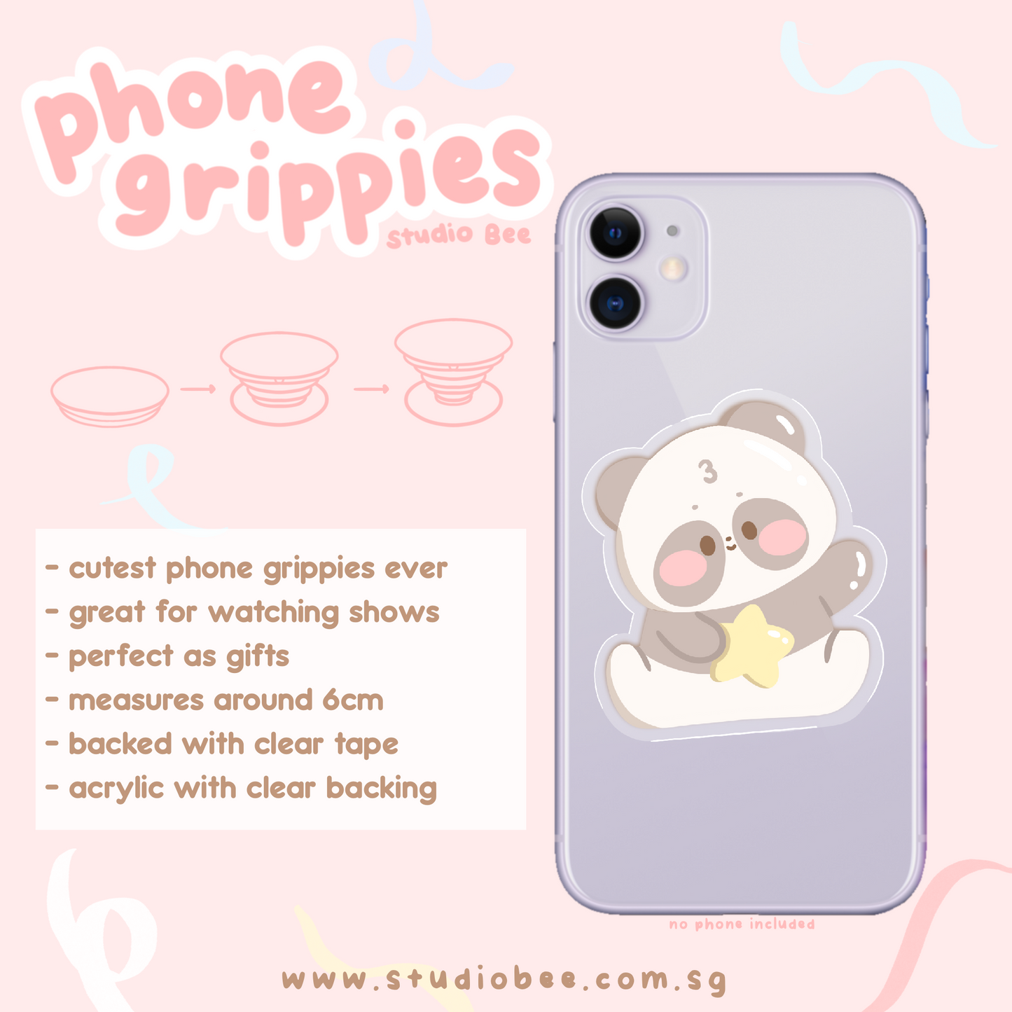 PanPan Phone Grippies Pop Socket