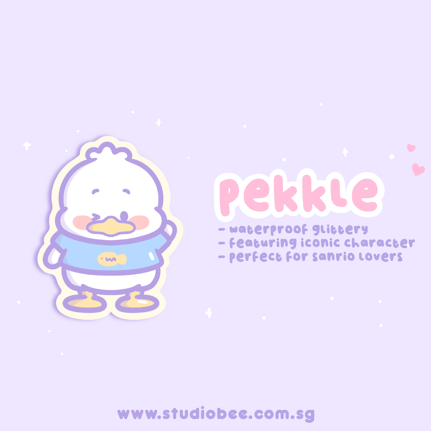 Adorable Friends 2nd Series Glittery Sticker Pack (10pcs)