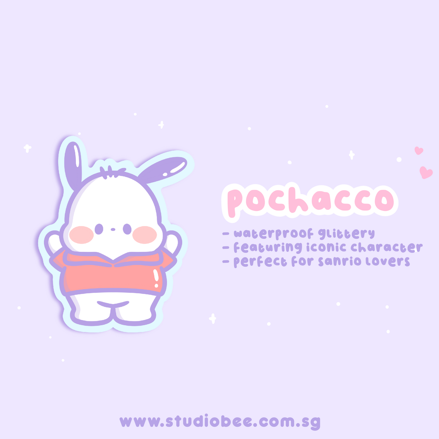 Adorable Friends 2nd Series Glittery Sticker Pack (10pcs)